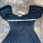 Mel + Rose NWT Francesca's Collections Navy Mini Short Sleeve Skater Dress M Blue Size M Photo 7