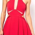 Three Floor Poppy Cocktail Dress with Cutouts Photo 2