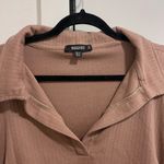 Missguided Cute brown sweater dress with strings on side Photo 2