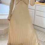 Michael Kors  shimmery gold ribbed knit dress. Xs Photo 9