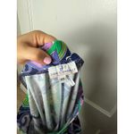 Jude Connally Trixxie Wide Leg Pants Green Purple Paisley Stretch XS Slinky Boho Photo 6