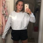 Nike Baby Blue Cropped Sweatshirt Photo 1