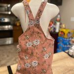 Floral denim overall dress Pink Size M Photo 2