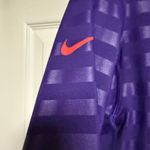 Nike  Dri-Fit Purple Striped Quarter-Zip Pullover Photo 6
