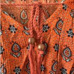 Anthropologie sz S Womens Patrons of Peace Crochet Tassle Flare Sleeve Top Boho Photo 3