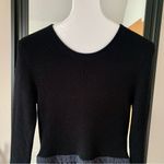 Burberry London Navy & Gray Wool Dress Photo 2