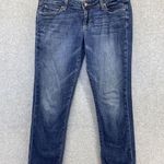 Paige Women's Blue Denim Capri Size 28 Venice Medium Wash Cotton Blend Low Rise Photo 0