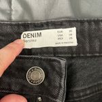 Bershka  Black Wash Denim Shorts Size 4 Photo 3