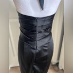 Cache vintage 90s satin Halter dress black silk satin size 4/6 Photo 6