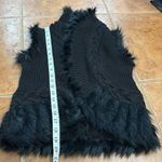 Lilly Pulitzer NWOT Womens Trinette Black Open Front Faux Fur Trim Collar XXS Photo 9