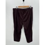 J.Jill  Wearever Faux Suede Pants Women XLP NWT Rum Raisin Country Western Photo 1