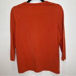 Pendleton  Women's Long Sleeve Orange Tee size L cotton Photo 2