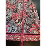 Talbots  Dress Women's Petite Small SP Pink Preppy‎ Square Neck Paisley Church Photo 11