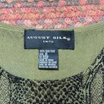 August Silk  KNIT SNAKE PRINT BLOUSE Photo 2