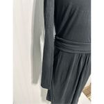 Boden Long Sleeve Sheath Mini Dress Cotton Accented Waist Pockets Knit Black 10 Black Photo 9