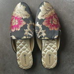 Birdies  Phoebe Floral Jacquard Slip On Flats Mule Size 7 Photo 3