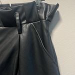 CLUB L LONDON (NWT) Leather Look Paperbag Shorts, Black, Size 8 (US), 12 (UK) Black Photo 7