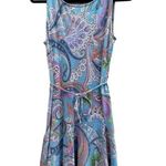 Ralph Lauren Lauren Ralph lauren blue paisley pattern sleeveless midi dress Size Large Photo 0