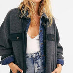 Free People 🧥  Ruby Fleece Jacket Women’s S in Black 🖤 Photo 0