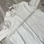 Eileen Fisher  Shirt organic cotton striped button up womens White xlarge natural Photo 2