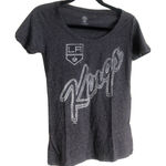 Los Angeles LA Kings Hockey NHL Tee Shirt Top Sz Medium Official License Gray Photo 0