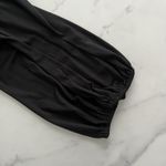 Anthropologie Anthro Hutch Black Long Sleeve Jumpsuit M Smocked Waist Wide Leg Dressy Outfit Photo 8