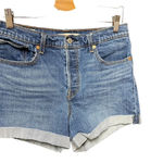 Levi's Wedgie Fit High Rise Denim Shorts Size 30 Photo 4