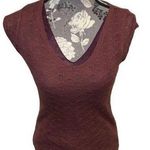 DKNY JEANS Rust Color V Neck Blouse size petite Photo 0