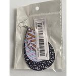 Handmade Water drop shape 3 layer faux leather light weight teacher‎ dangle earrings Photo 8