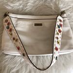 Carlos Santana  ivory floral strap purse with tiny‎ flowers on strap Photo 0