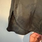 Vince Women's Silk Olive Green 3/4 sleeve scoop neck Top in size large Photo 3