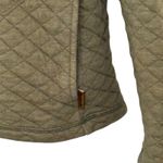 Avalanche  Olive Green Quilted Long Sleeve Pullover Henley Sweatshirt Jacket sz M Photo 7