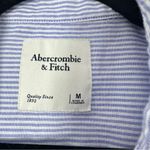 Abercrombie & Fitch Long Sleeve Blue & White Striped Shirt Dress Size M Photo 2