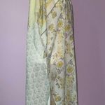 Boho Ruana Yellow Floral Shawl Open Front Cardigan Longline Wrap Photo 2