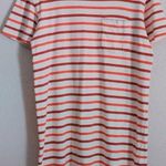 Madewell Red and White Striped Short Sleeve Tee Photo 0