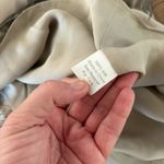 Parker  georgette striped neck tie 100% silk maxi dress Photo 5