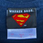 DC Comics Vintage Superman Long Sleeve Blue Long Sleeve T-shirt Photo 4
