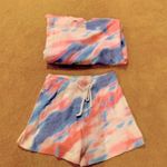 Tie dye shorts and sweater set Pink Size M Photo 2