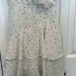 White polka dot romper Size XS Photo 1