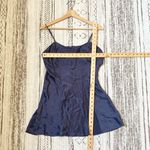 Victoria's Secret Grayish Blue Periwinkle Slit Silk Night Gown Medium Photo 5