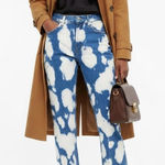 Burberry  Denim Slim Jeans in Blue and White Size 26 Photo 0