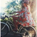 Like NEW!! Anthro Rifle Paper Co. Fluttered Blooms Dress Red Photo 2