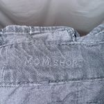 American Eagle  Black Wash Denim High Waisted Paperbag Mom Shorts size 4 Photo 3