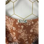 Free People  Intimately Copper Floral Turnt Wrap Top - Size - Small Photo 3