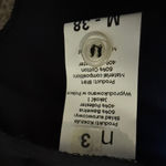 Women's Nife Black Short Sleeve Blouse White Detail Puff Shoulders Medium NWT Photo 4