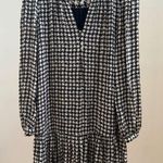 Maeve ANTHROPOLOGIE Margaret Black/White Houndstooth Tunic Dress XS Photo 0