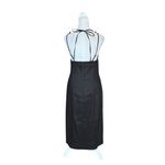 J.Crew  Collection Halter Tie V Neck Sheath Midi Dress Womens Size 4 Black NWT Photo 3