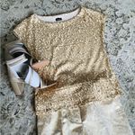 J.Crew DRESSY gold foil pattern  pants 🌟🌟🌟 Photo 9