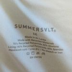 Summersalt Wrap One‑Piece Swimsuit Sz 16 Black V‑Neck Eco Friendly Tummy Control Tan Photo 2