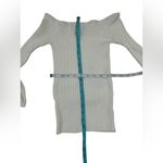 Forever 21  Ivory Bell Sleeve Ribbed Knit Sweater - Size Small | Fairy Core Style Photo 3